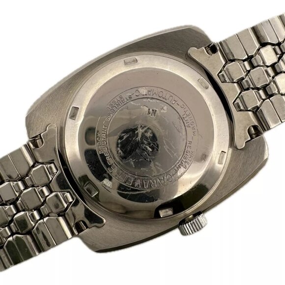 Vintage Caravelle Salesman Men\'s Wristwatch Case for Automatic Steel wCoffinLink main image 8